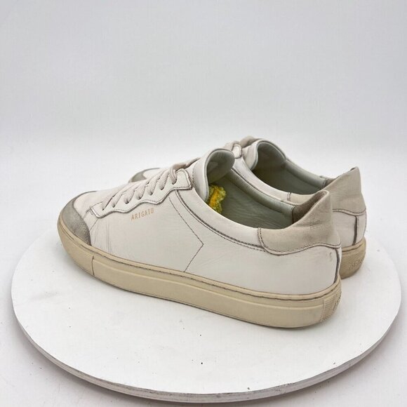 Axel Arigato Clean 90 Women Sz 7.5 White Leather Grey Suede Low Top Casual Shoes - Picture 7 of 14